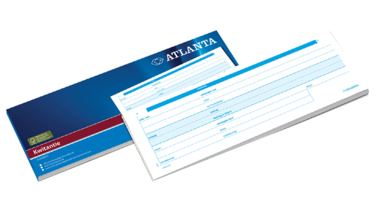 Kwitantieboekje Djois Atlanta 105x297mm 100vel