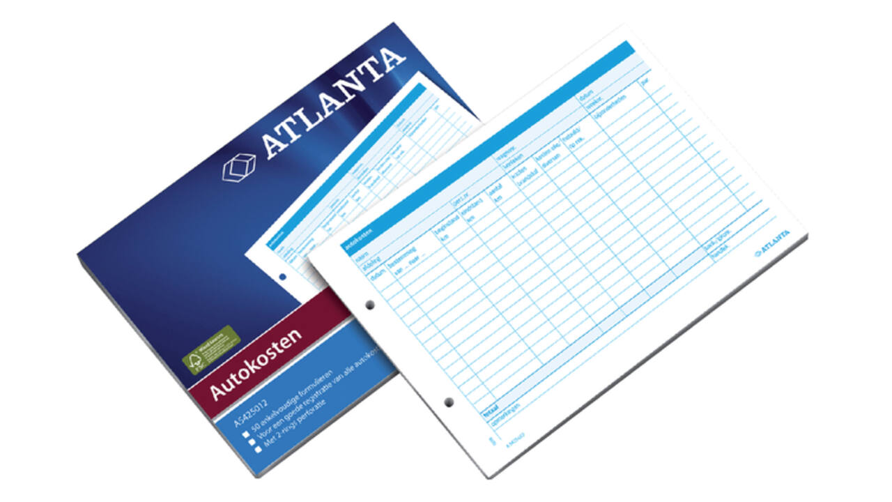 Autokostenboek Djois Atlanta A5 wit