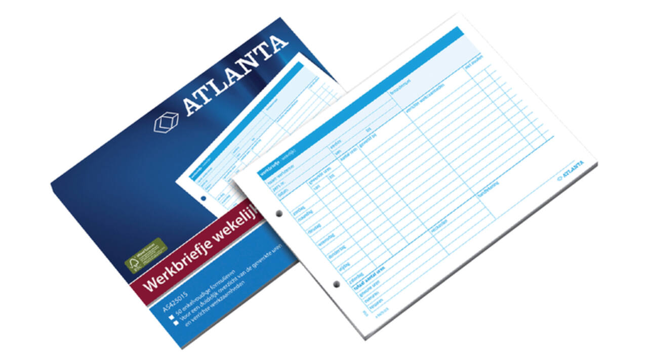 Werkbrief Djois Atlanta A5 wekelijks 50vel