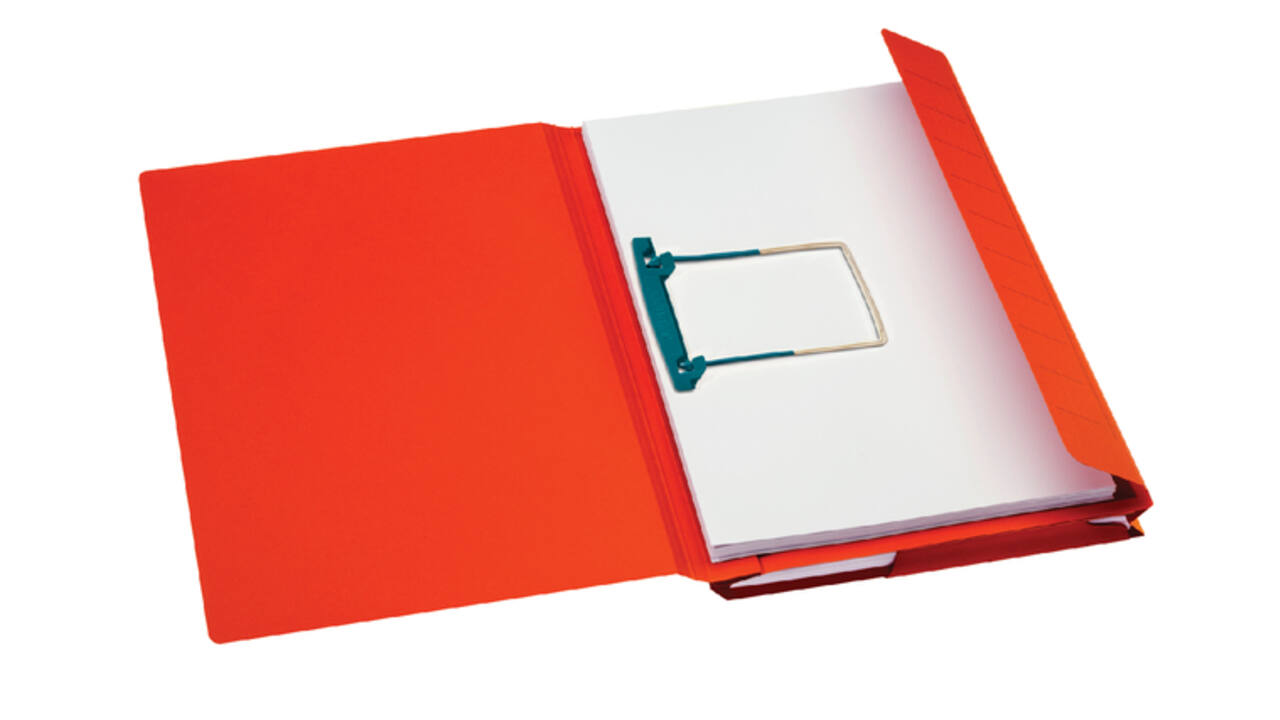 Combimap Secolor folio 1 klep recycled 250gr rood