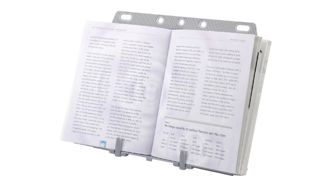 Documentenhouder Fellowes booklift zilvergrijs