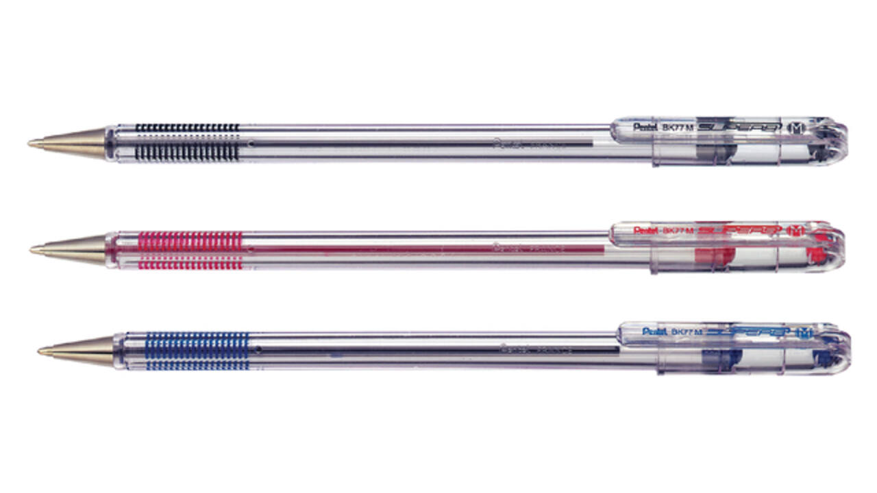 Balpen Pentel BK77 fijn blauw