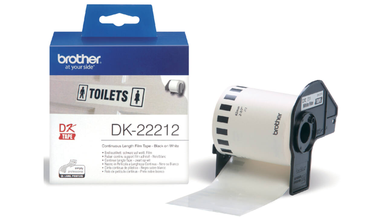 Etiket Brother DK-22212 doorlopend 62mm 1 rol á 15m wit
