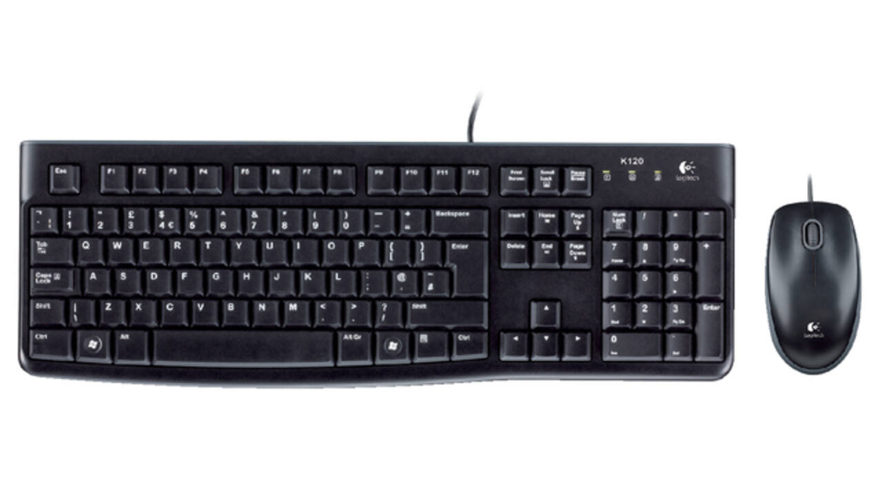 Toetsenbord- en muisset Logitech MK120 bedraad QWERTY zwart