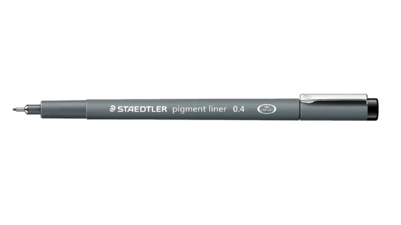 Fineliner Staedtler Pigment 308 zwart 0.4mm