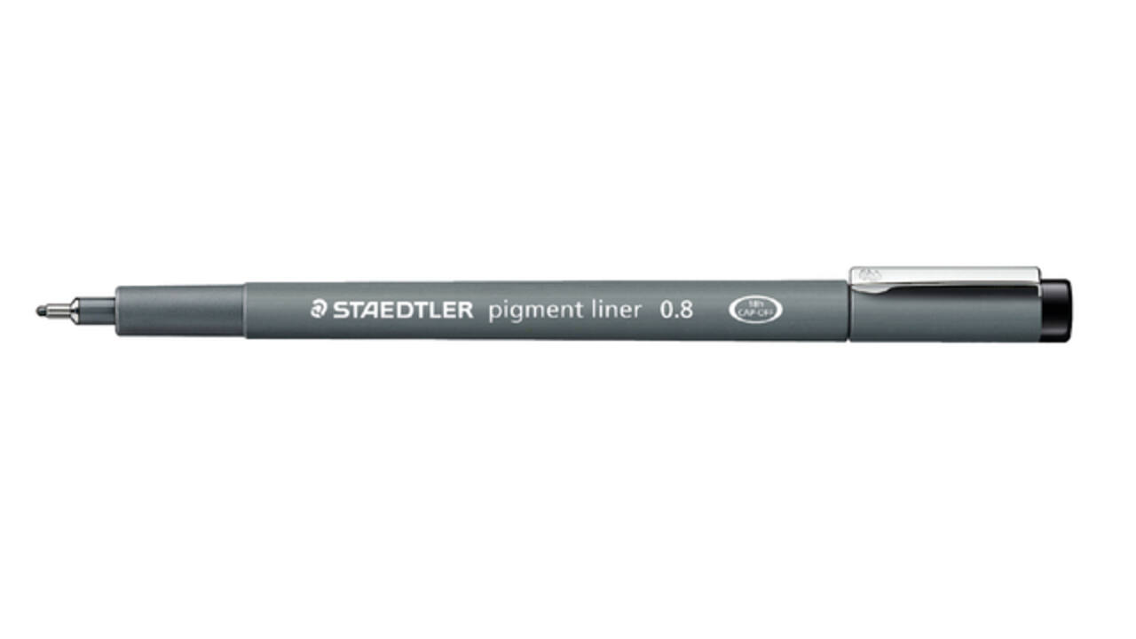 Fineliner Staedtler Pigment 308 zwart 0.8mm