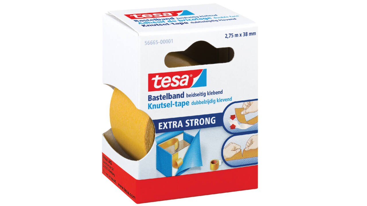 Dubbelzijdige knutseltape tesa® 2,75mx38mm transparant