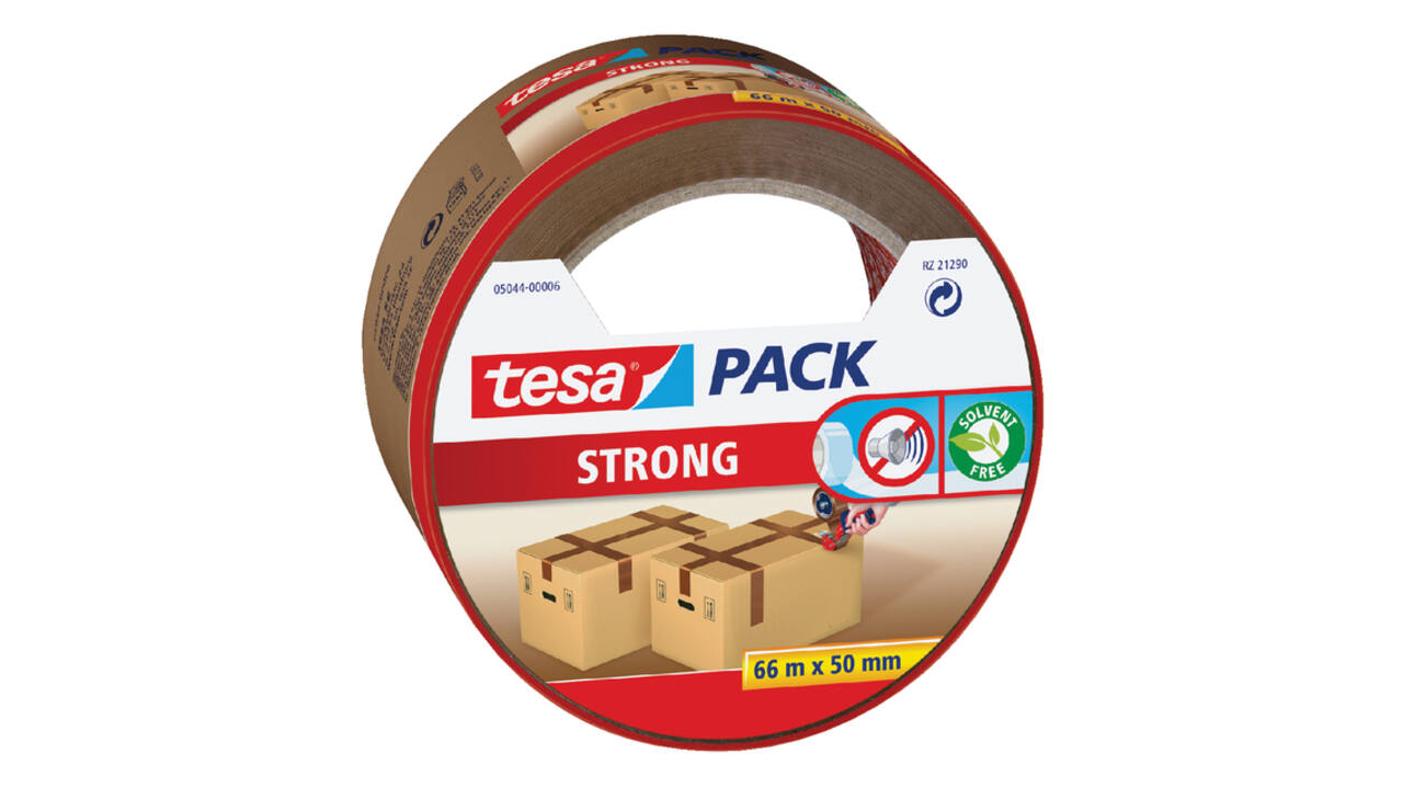 Verpakkingstape tesapack® Strong 66mx50mm bruin