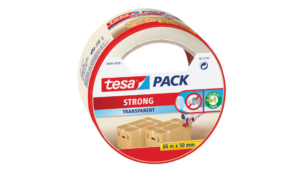 Verpakkingstape tesapack® Strong 66mx50mm transparant