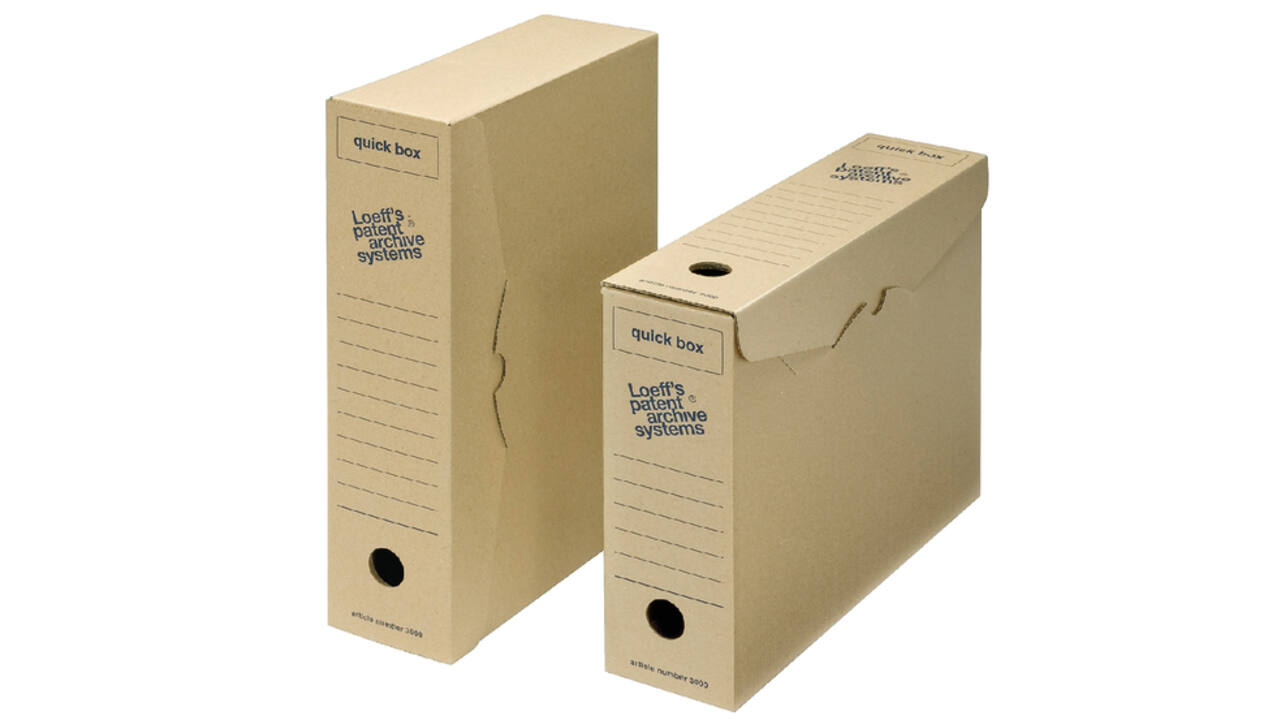 Archiefdoos Loeff Quick Box 3000 A4 335x240x80mm