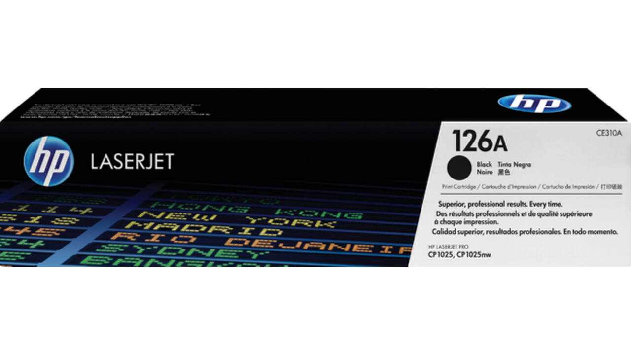 Tonercartridge HP CE310A 126A zwart