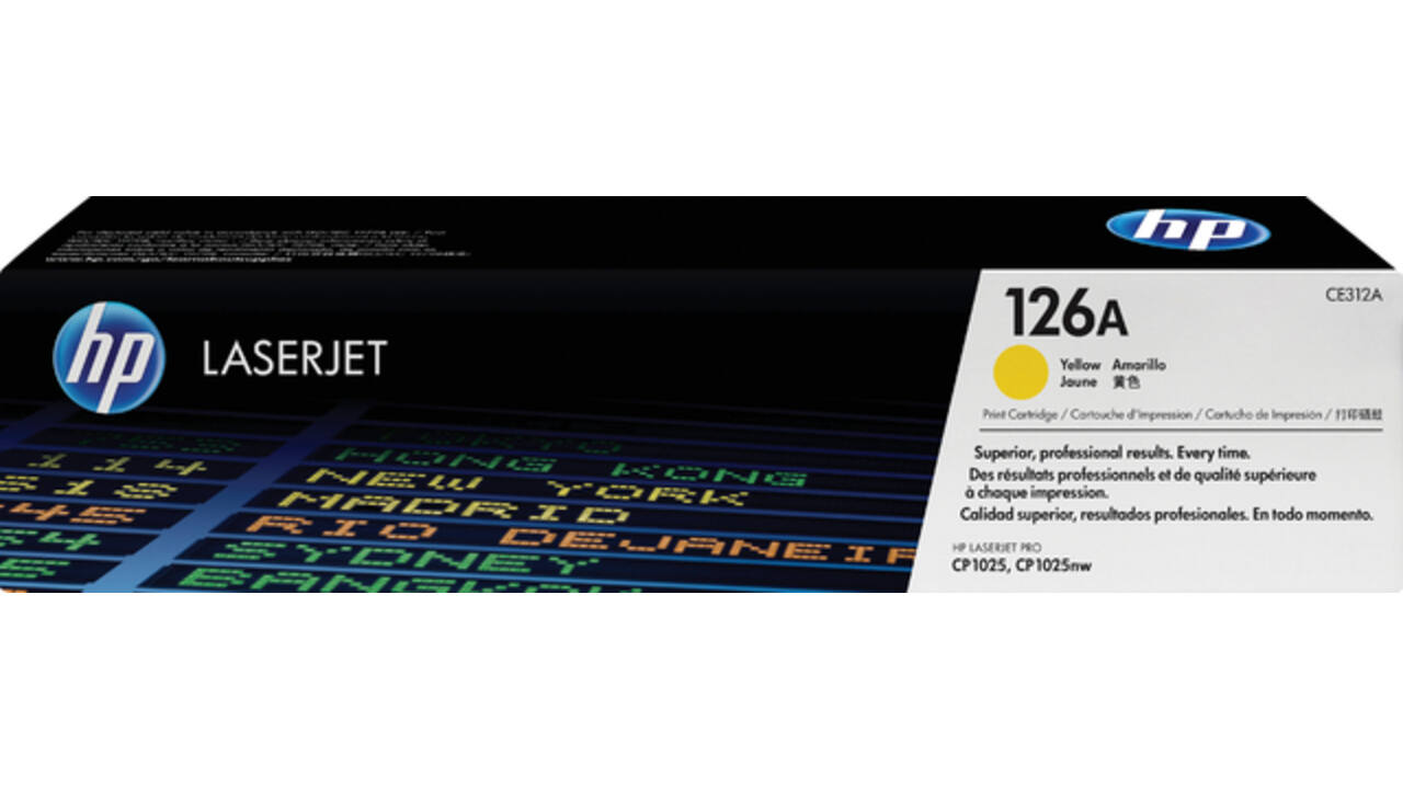 Tonercartridge HP CE312A 126A geel