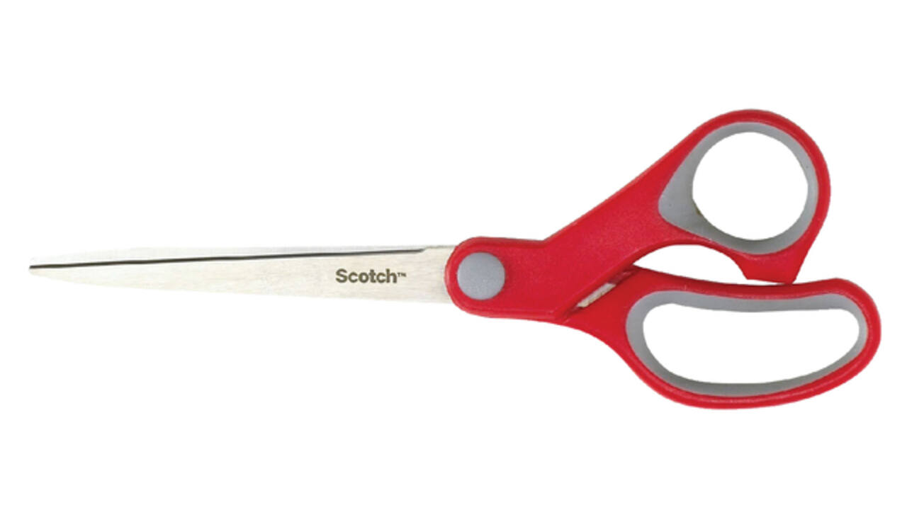 Schaar Scotch 18cm comfort rood blister