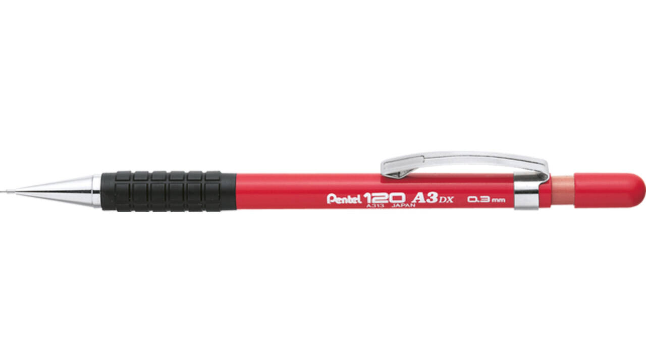Vulpotlood Pentel A313 HB 0.3mm rood