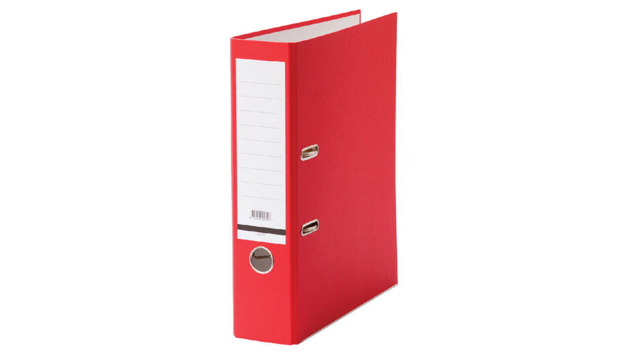 Ordner Qbasic A4 80mm karton rood