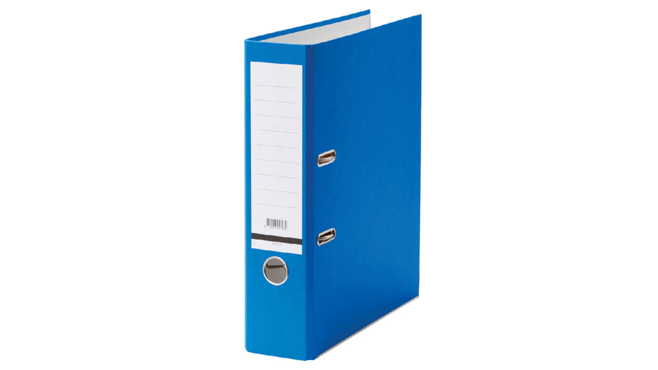Ordner Qbasic A4 80mm karton blauw