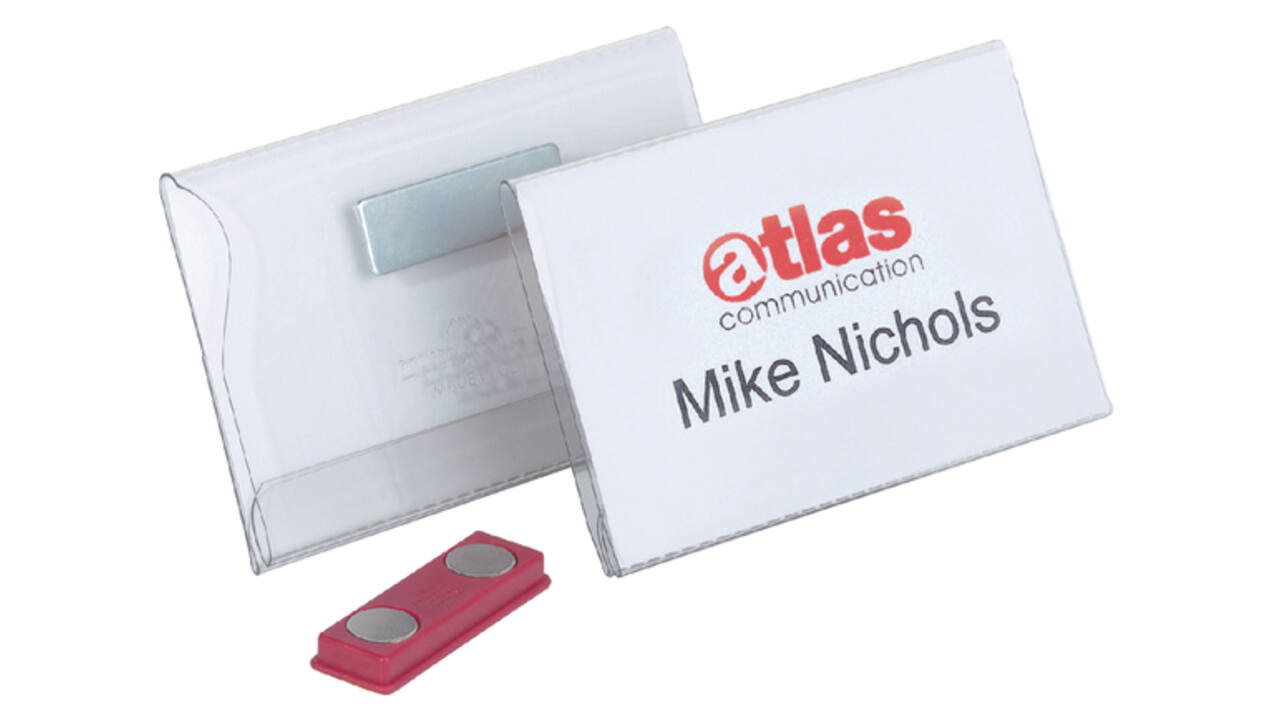 Badge Durable 8117 vlak met magneet 54x90mm