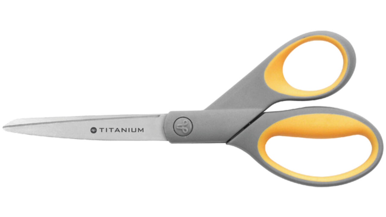 Kantoorschaar Westcott 210mm met softgrip titanium
