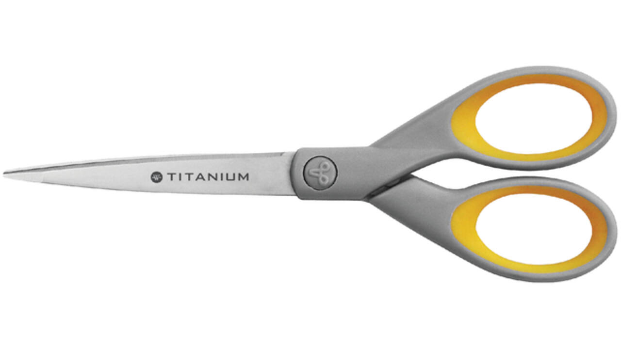 Kantoorschaar Westcott 180mm met softgrip titanium
