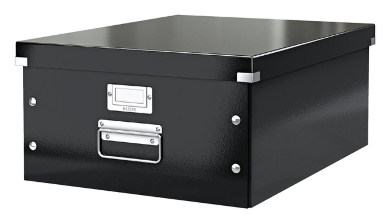Opbergdoos Leitz Click & Store WOW groot 369x200x482mm zwart