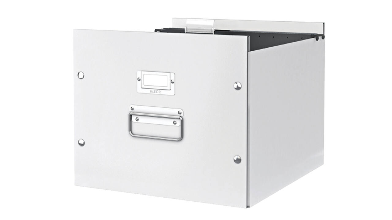 Hangmappenbox Leitz click & store WOW gerecycled karton 357x285x367mm wit