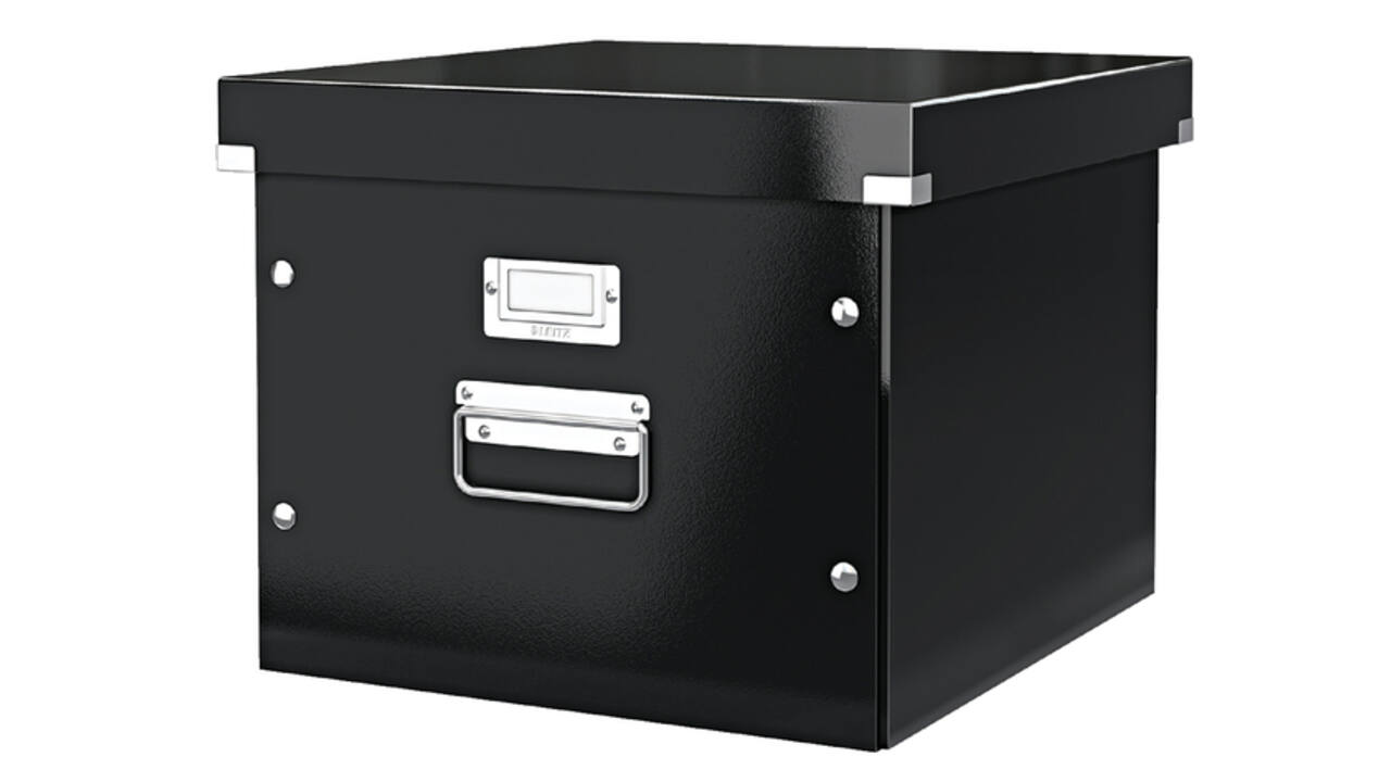 Hangmappenbox Leitz click & store WOW gerecycled karton 357x285x367mm zwart