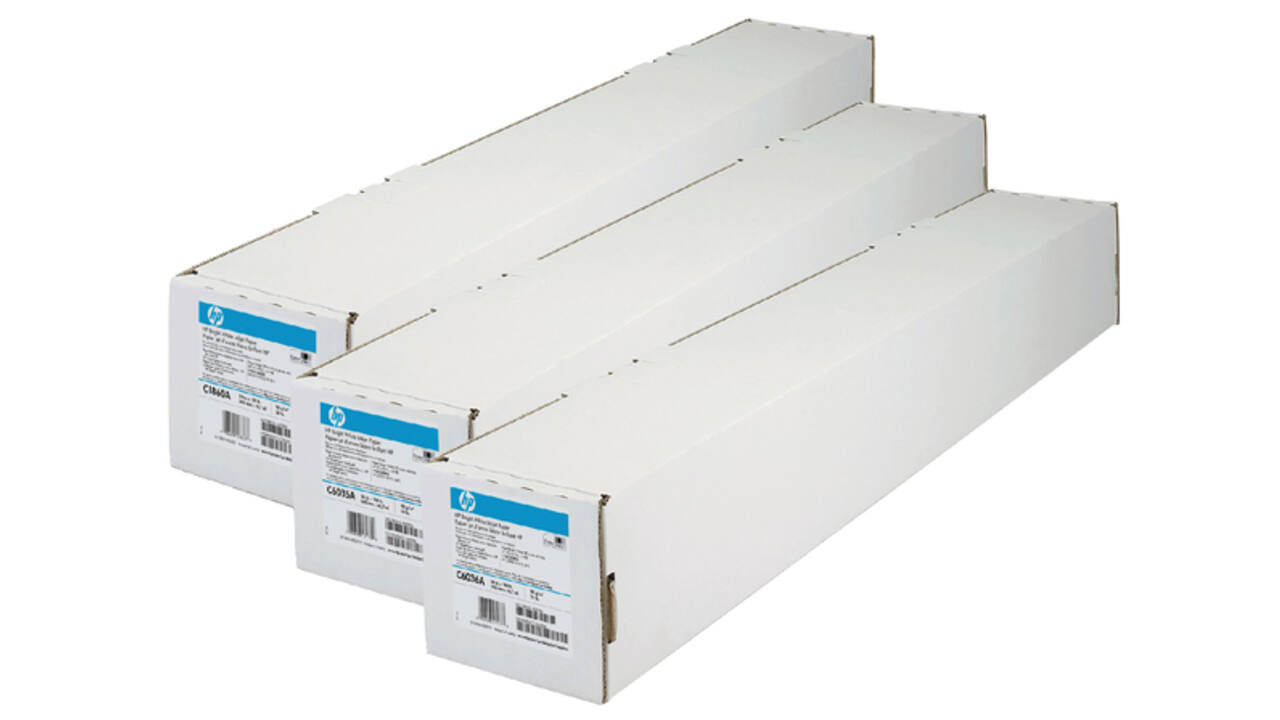 Inkjetpapier HP C6810A 914mmx91,4m 90gr helder wit