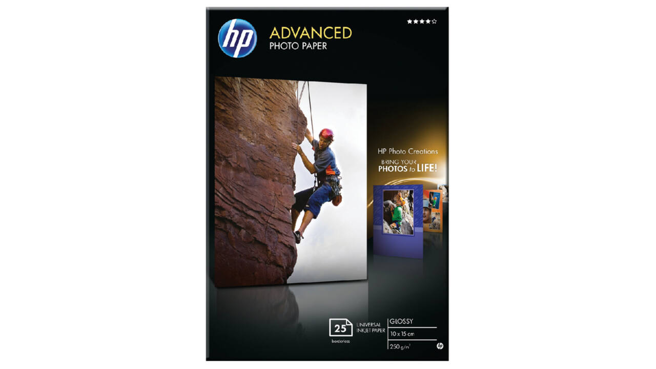 Inkjetpapier HP Q8691A 10x15cm photo glossy 250gr 25 vel