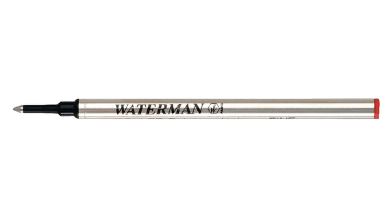 Rollerpenvulling Waterman fijn zwart blister à 1 stuk