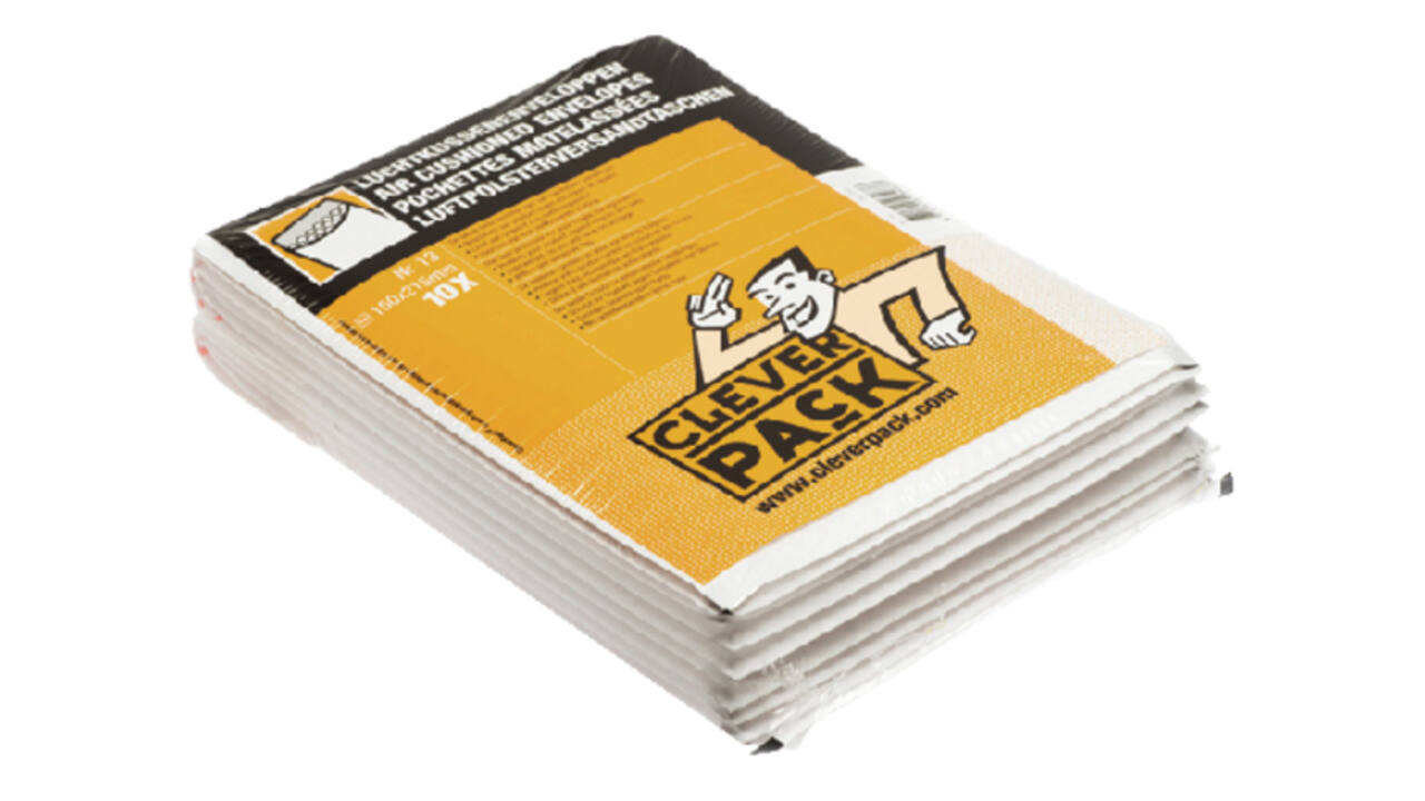 Envelop CleverPack luchtkussen nr13 170x225mm wit pak à 10 stuks