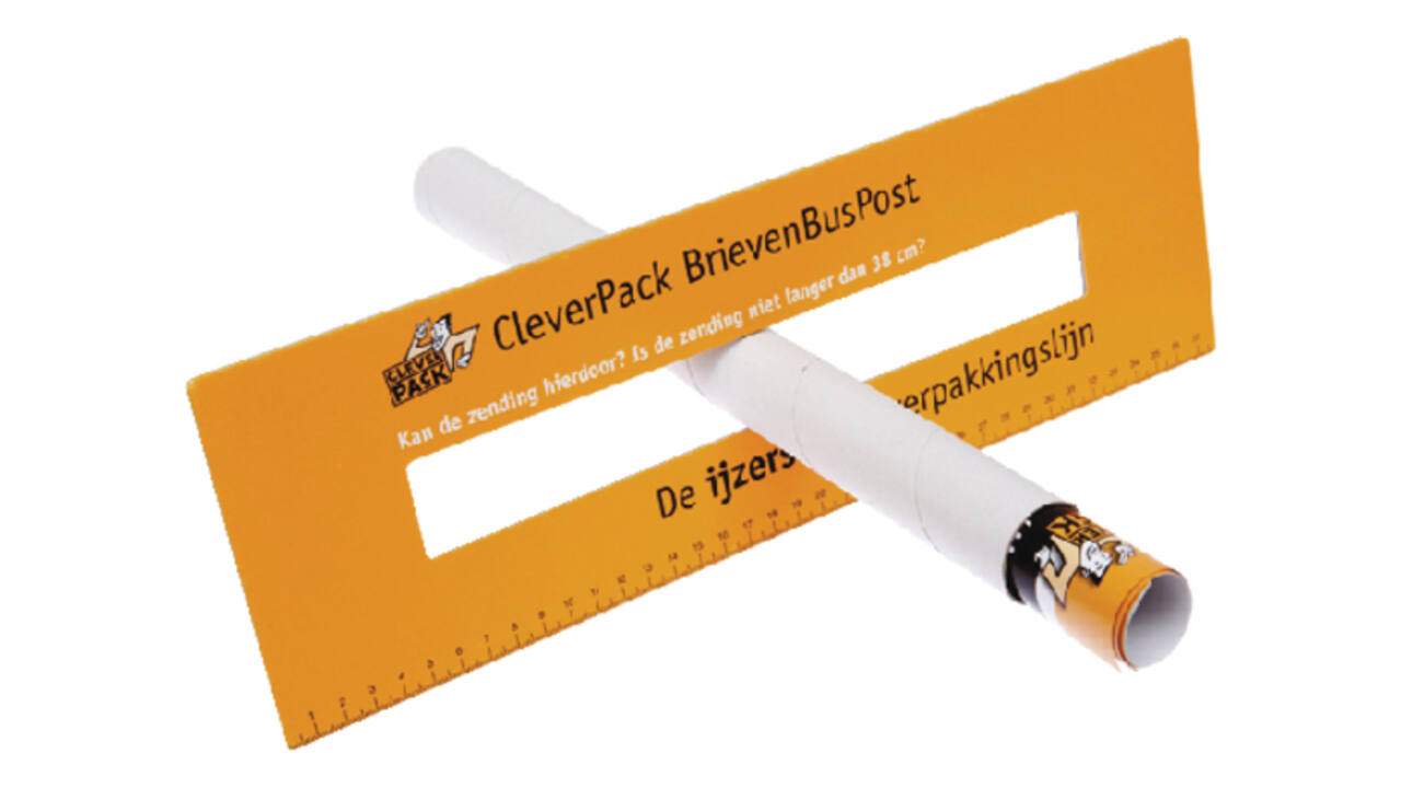 Verzendkoker CleverPack A3 330x50mm met doppen wit pak à 20 stuks