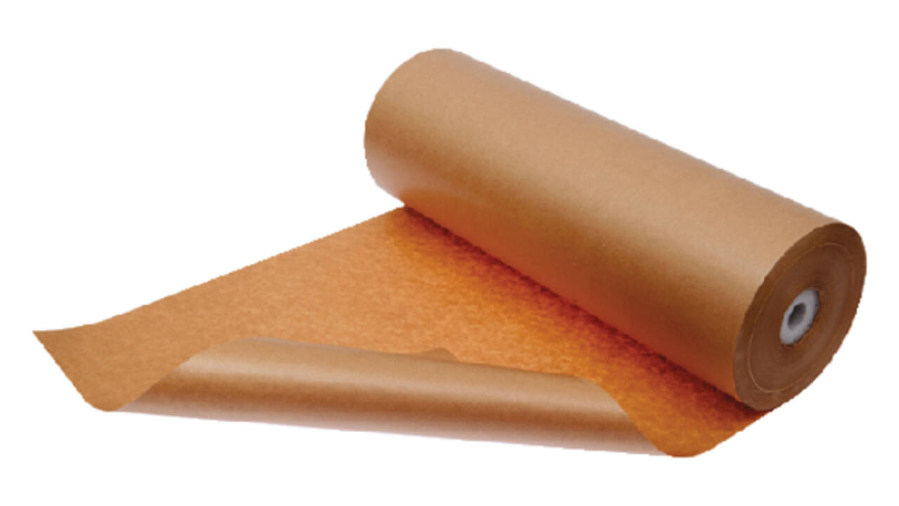 Inpakpapier Kraft gestreept 60gr 100cm x 100m op rol