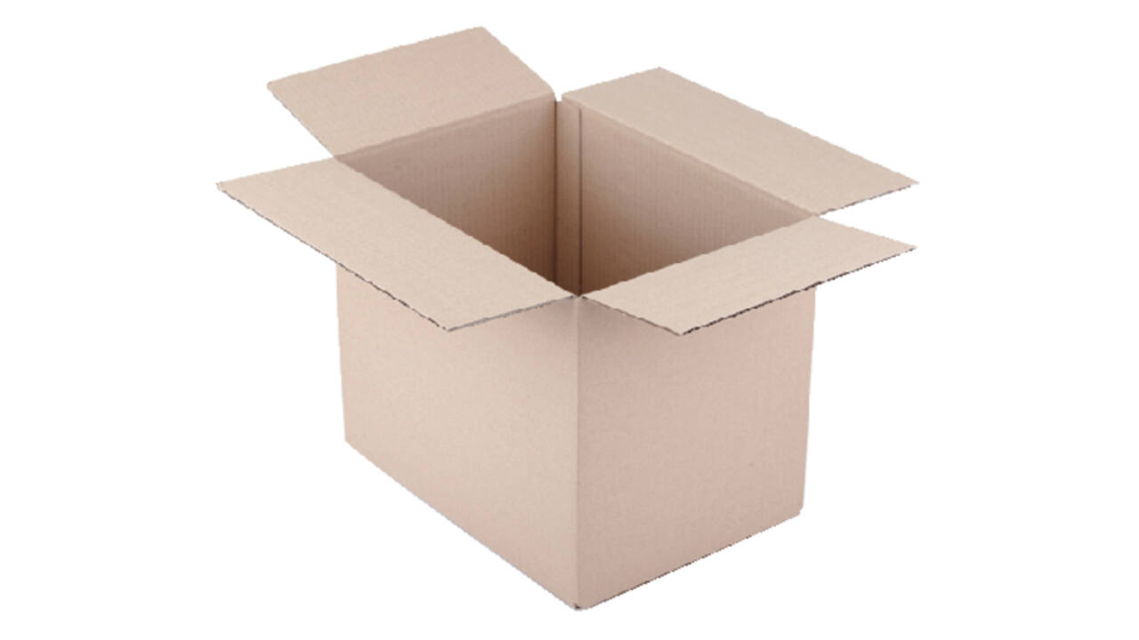 Amerikaanse vouwdoos CleverPack 486x386x386mm BC-golf bruin 5 stuks