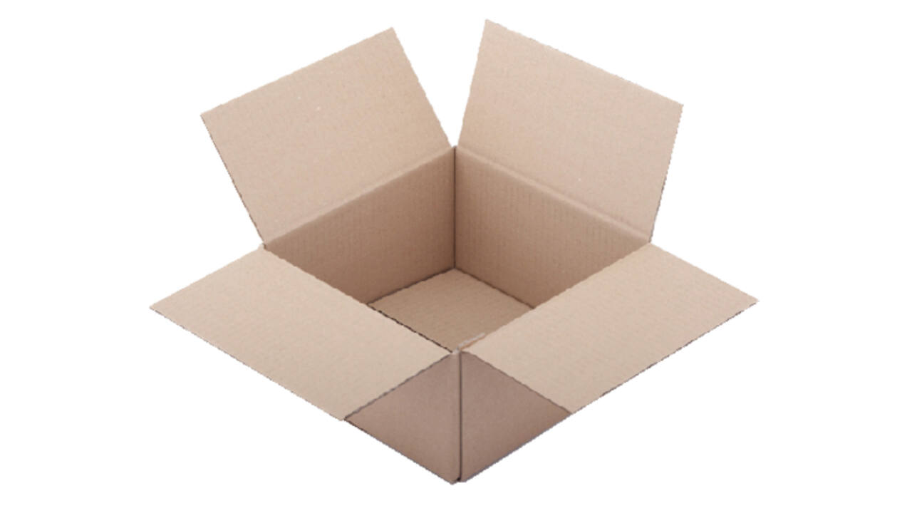 Amerikaanse vouwdoos IEZZY 250x250x250mm B-golf bruin