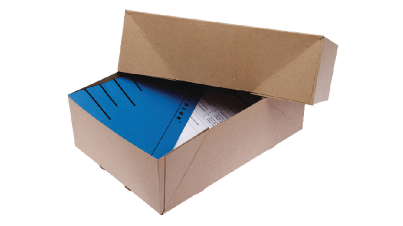 Paraatdoos CleverPack A4 307x220x108mm voor 1000 vel bruin pak à 10st