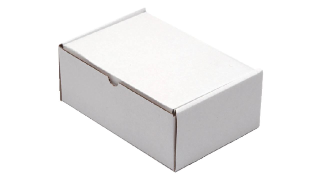 Postpakket CleverPack golfkarton 220x160x90mm wit pak à 5 stuks