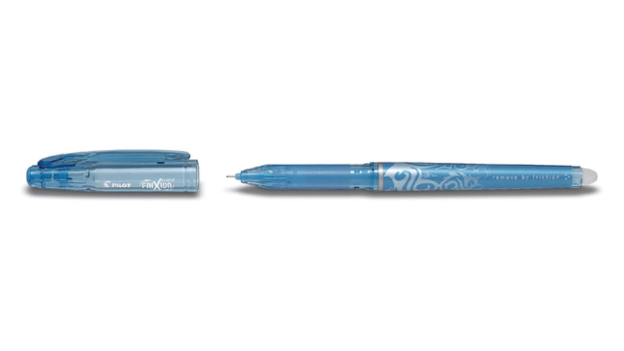 Rollerpen PILOT friXion Hi-Tecpoint fijn lichtblauw