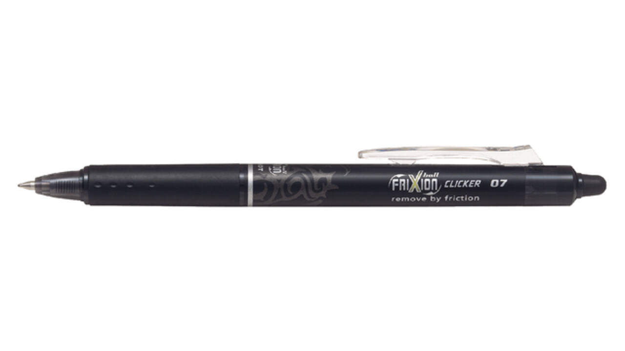 Rollerpen PILOT friXion clicker medium zwart