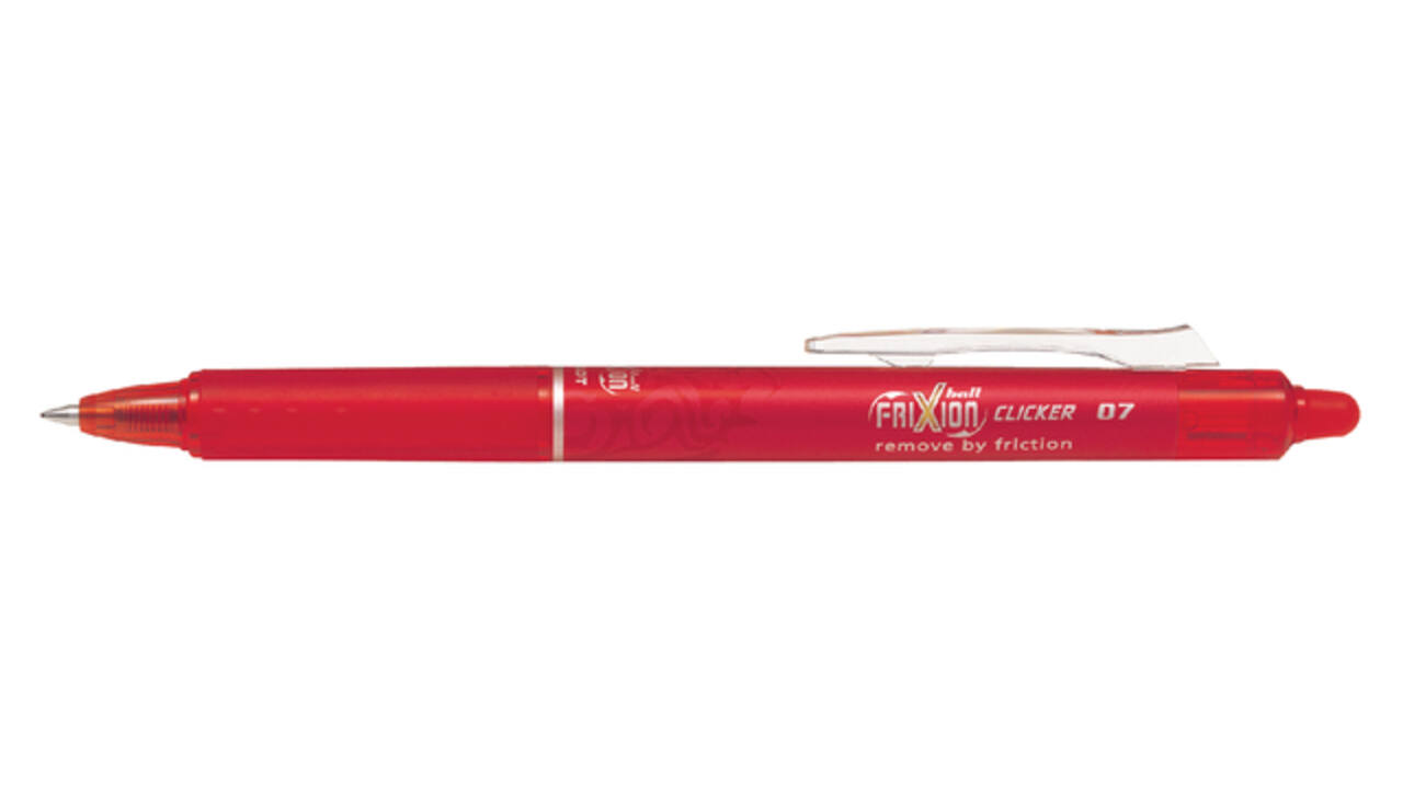 Rollerpen PILOT friXion clicker medium rood