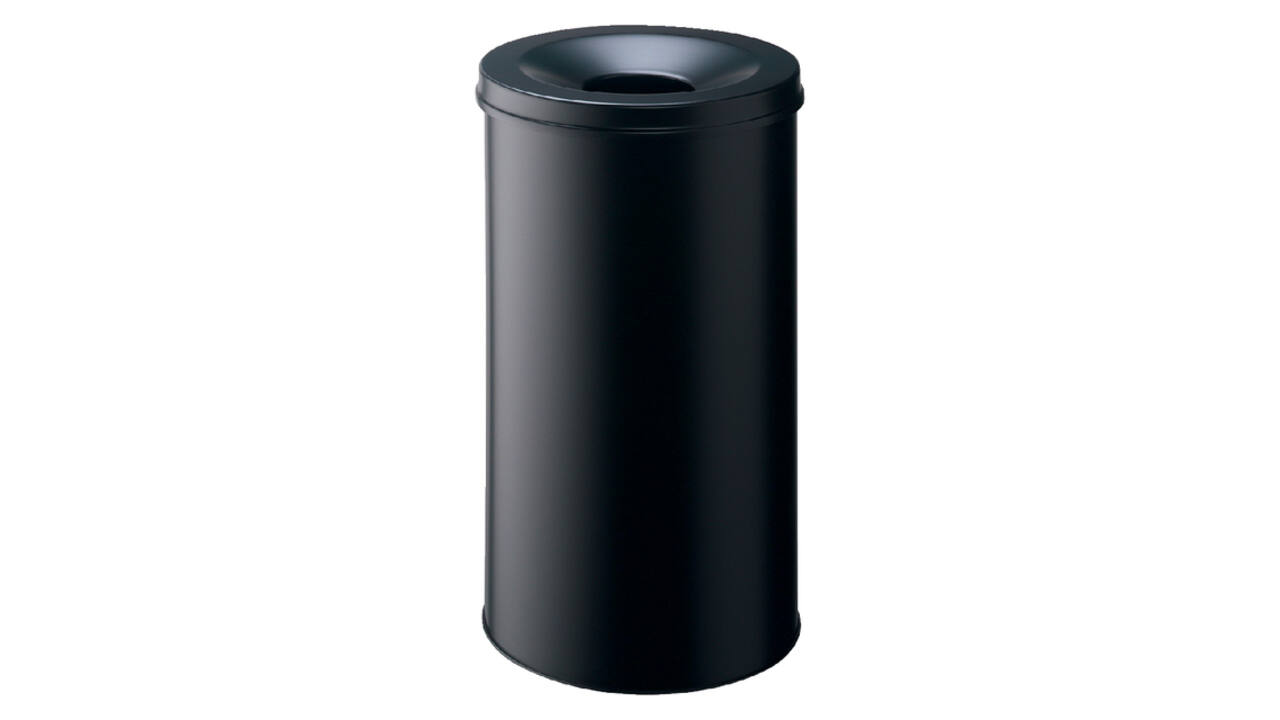 Papierbak met vlamdover Durable 3307-01 rond 60liter zwart