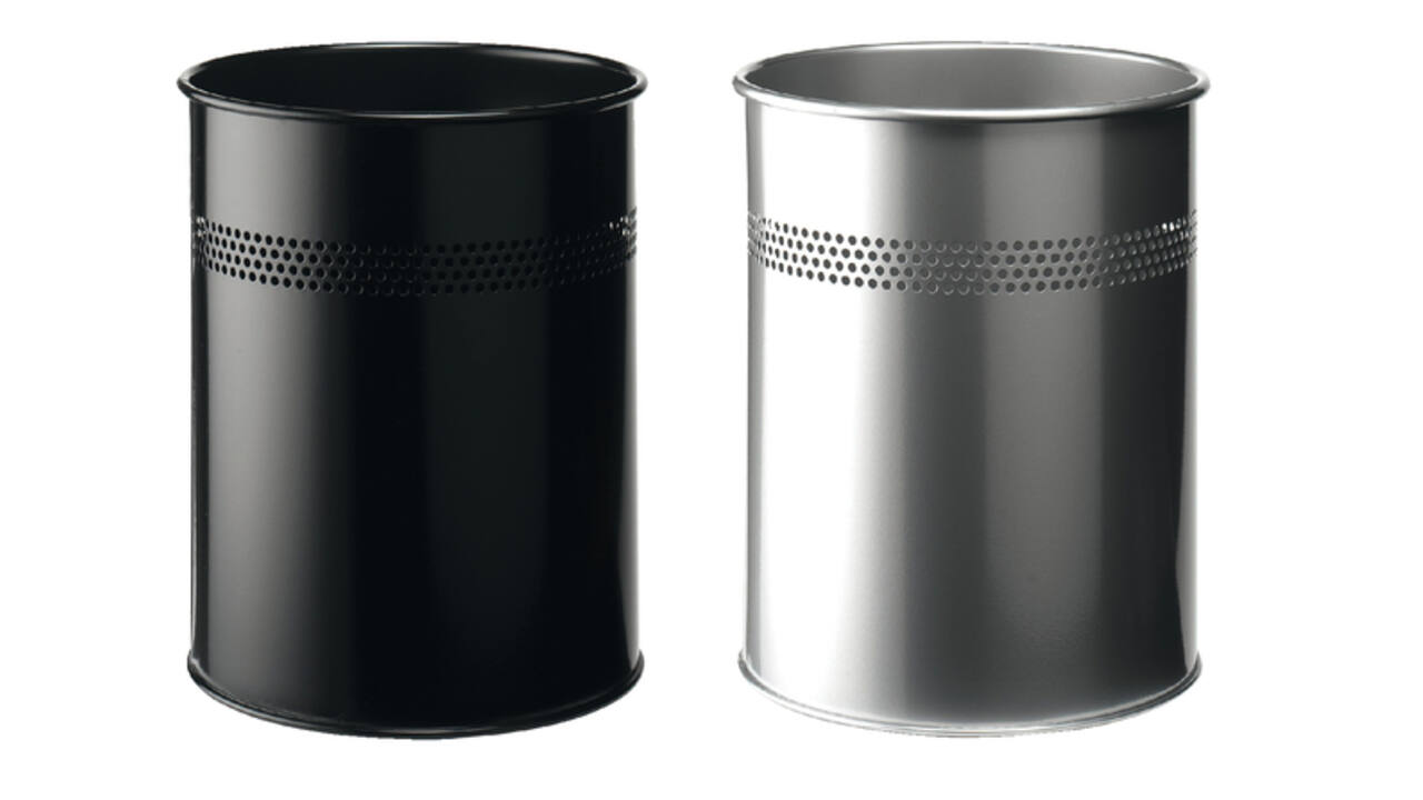 Papierbak Durable 3300-23 15 liter 30mm perforatie zilver