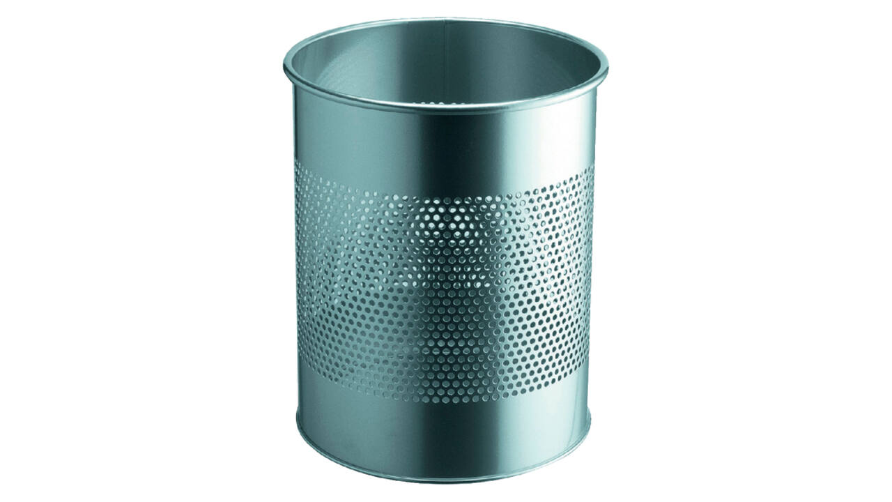 Papierbak Durable 3310-23 15 liter 165mm perforatie zilver