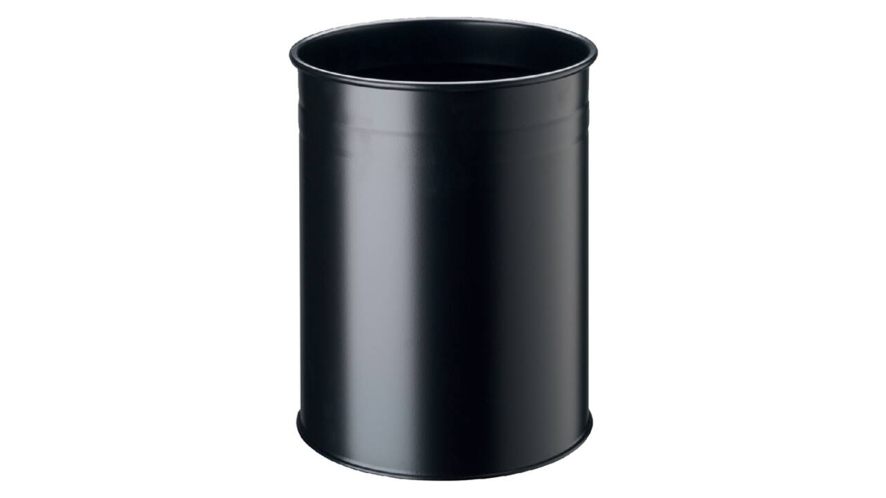 Papierbak Durable 3304-01 15 liter rond zwart