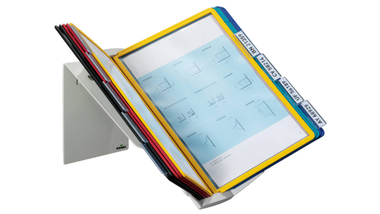Bureaustandaard Durable 5579 Vario Pro met 10-tassen grijs