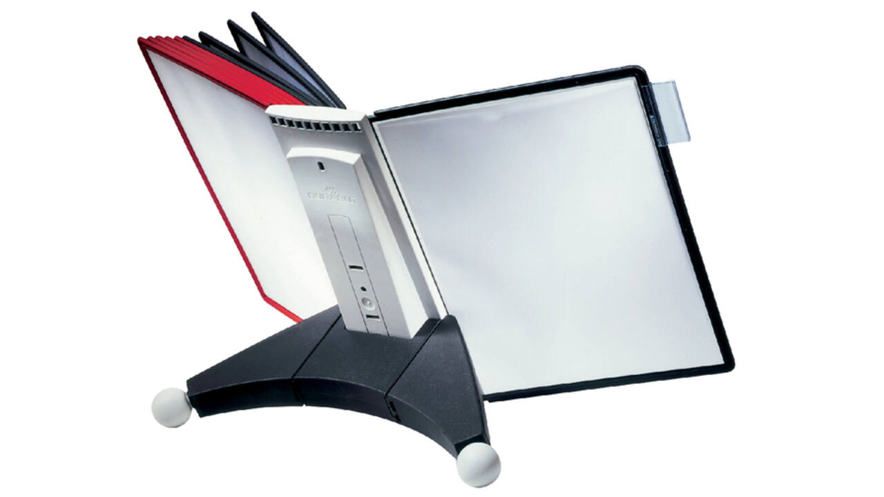 Bureaustandaard Durable 5632 Sherpa met 10-tassen rood/zwart