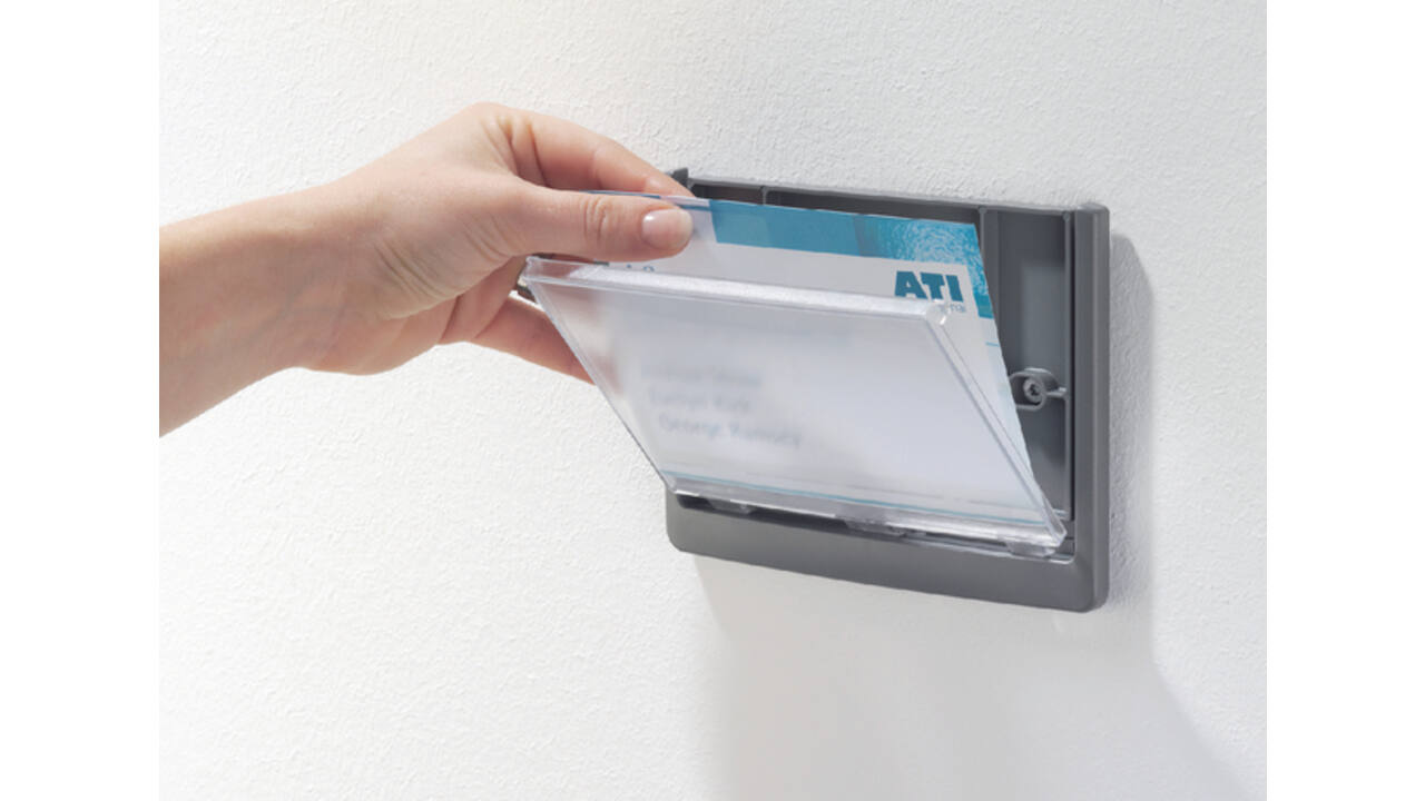 Deurbordje Durable Click sign 149x52,5mm grafiet