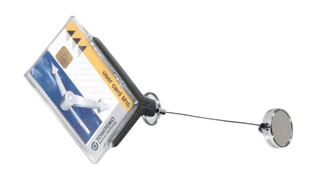 Veiligheidspashouder Durable 8307 met afrolmechanisme antr