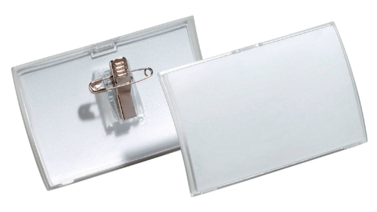 Badge Durable 8211 Click Fold met combiklem 40x75mm