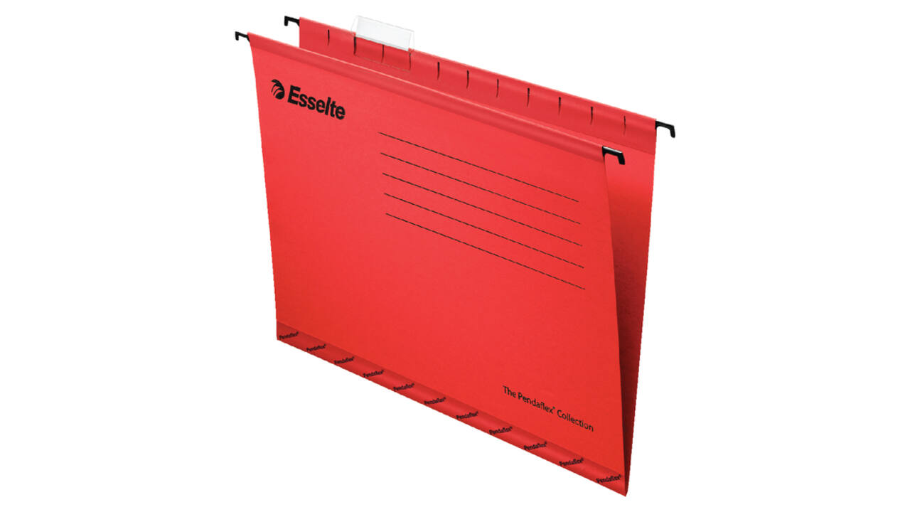 Hangmap Esselte Classic folio V-bodem 382x240mm rood