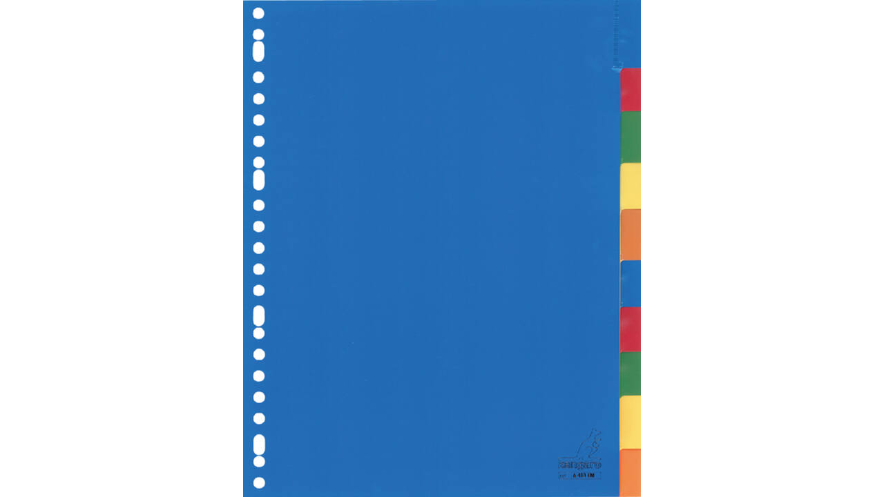 Tabbladen Kangaro 23-gaats A410FM 10-delig + venster assorti PP